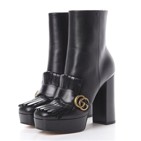 gucci fall winter shoes|gucci marmont fringe boots.